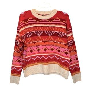 Forever 21 Multi-Colored Aztec Print Sweater